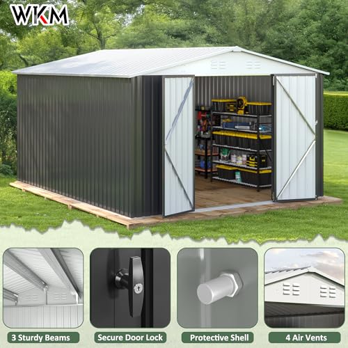 10x12 FT Outdoor Storage Shed for Backyard