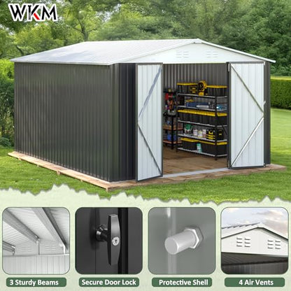 10x12 FT Outdoor Storage Shed for Backyard