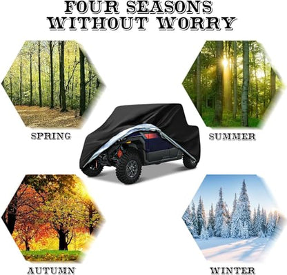 UTV Cover Heavy Duty 300D Waterproof Outdoor Storage 4