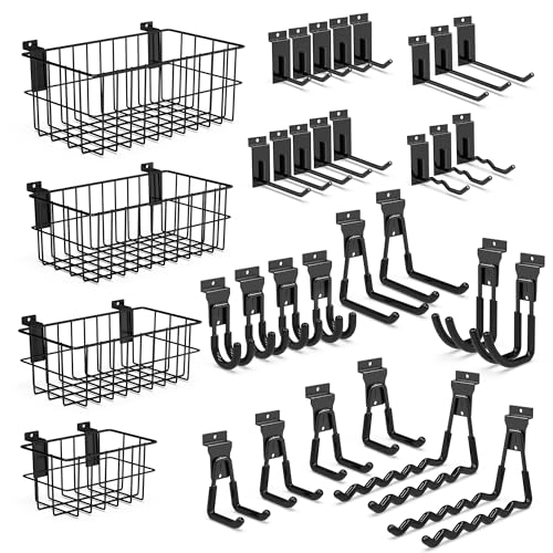 Slatwall Hooks 34 Pack Heavy Duty Multi Sizes (34 Count)