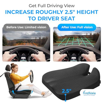 Elevated Car Seat Cushion for Improved View
