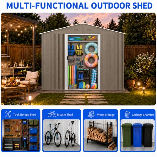 8x10 FT Outdoor Storage Shed