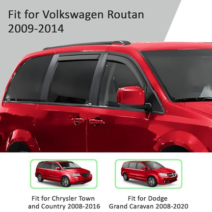 in Channel Extra Durable Rain Guards for Volkswagen