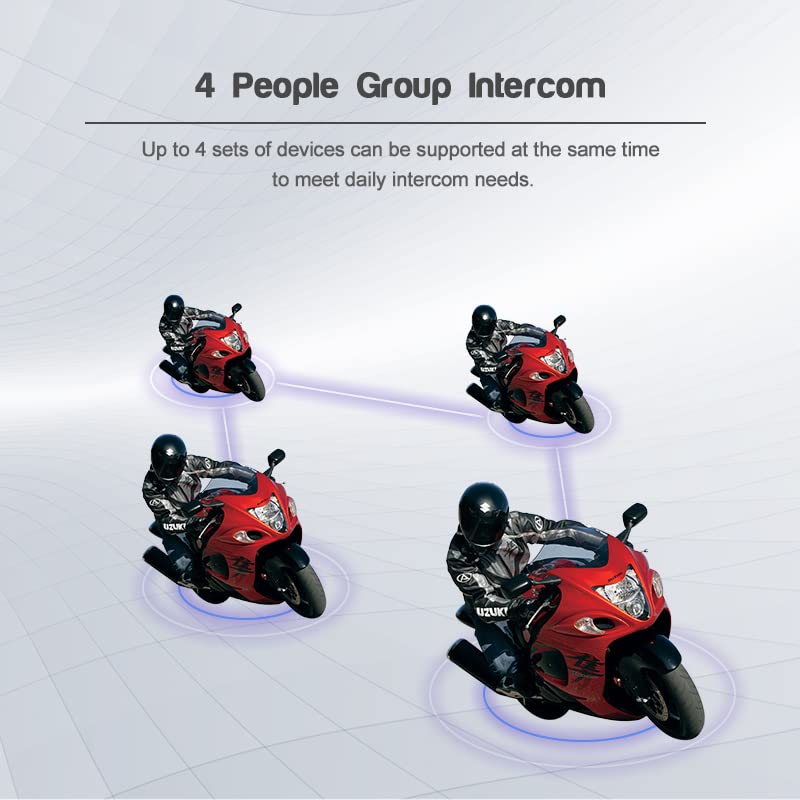 V4 Plus Motorcycle Bluetooth Headset