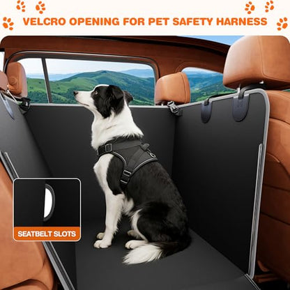 Half Dog Car Seat Cover for Back Seat