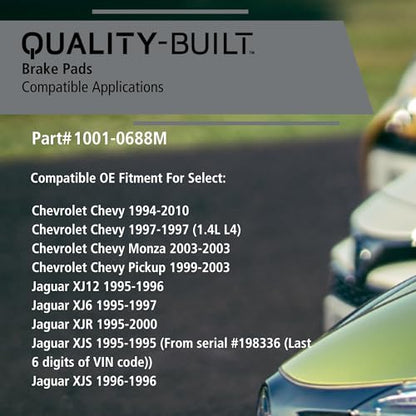 Rear Semi Metallic Brake Pads