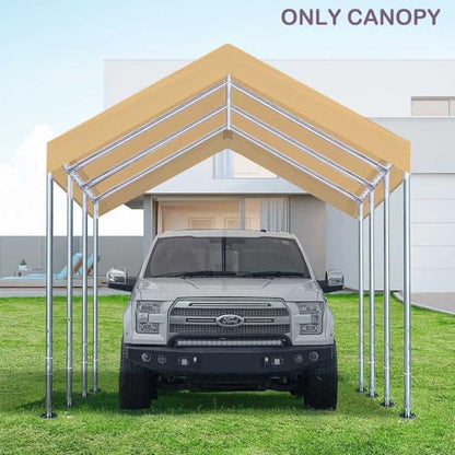 10'x20' Carport Canopy Replacement Cover Beige