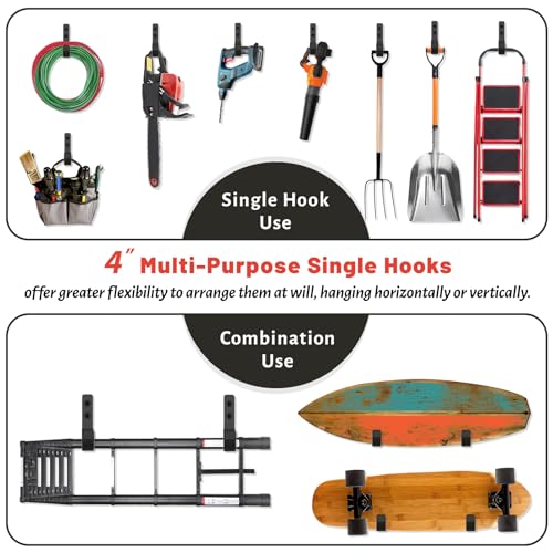 Garage Hooks 4 Inch (6 Count)