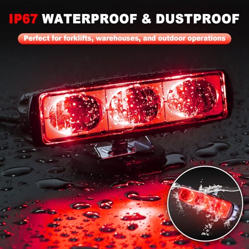 LED Red Line Forklift Safety Light for Warehouse Hazard Warning (2 Count)