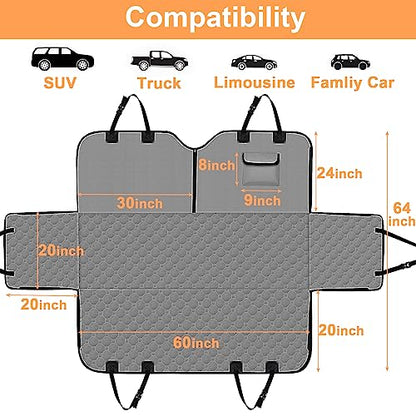 Dog Car Seat Cover for Back Seat