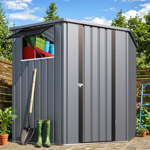 Corner 6x6 Storage Sheds & Outdoor Storage with Openable Windows