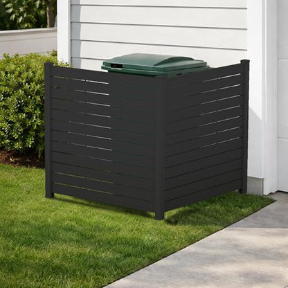 50" W x 48" H Outdoor Privacy Screen with Aluminum Posts (2 .)