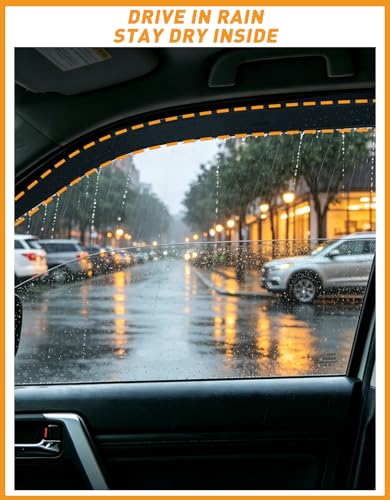 in Channel Window Visors Rain Guards for Ford Explorer 2020 (4 Count)