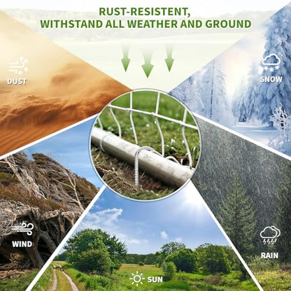 12 Inch Ground Stakes Heavy Duty J Hook 60 (60 Count)