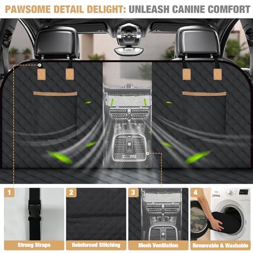 Dog Car Seat Cover for Back Seat