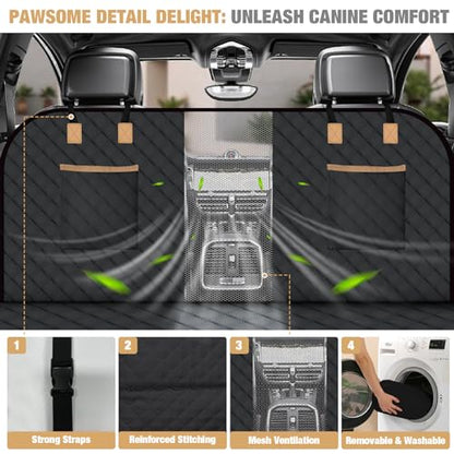 Dog Car Seat Cover for Back Seat