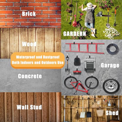 Heavy Duty Wall Mount Hooks (6 Count)