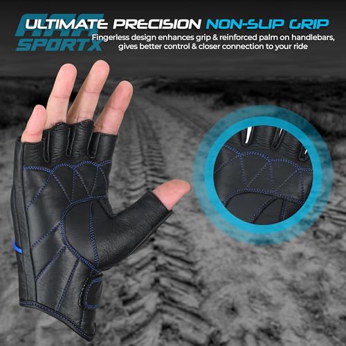 Motorcycle Gloves Men's Leather Motorbike Gloves Touchscreen Function