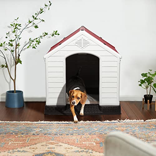Durable Waterproof Plastic Dog House for Small to Large Sized Dogs