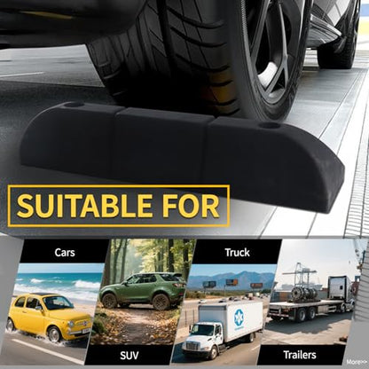 Rubber Parking Stopper for Garage 12 Pack