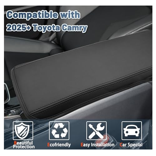 2026 Camry Armrest Cover for 2026 Toyota Camry Accessories Soft Comfy Center Console Lid Cover Compatible with 2025 2026 Toyota Camry LE