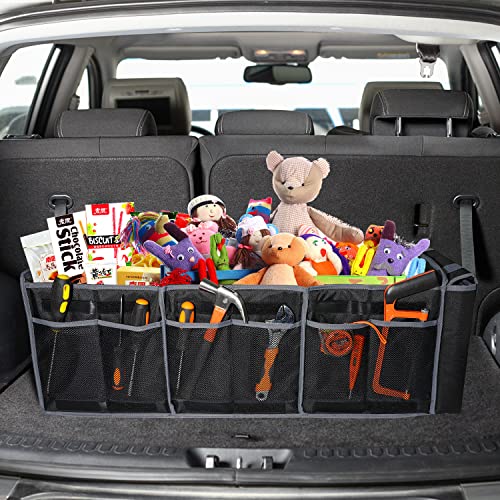 Collapsible Trunk Organizer with Insulated Leakproof Cooler Bag