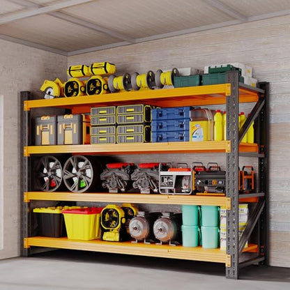 60" W Storage Shelves 5000lbs Garage Metal Shelving Heavy Duty Garage Shelves Adjustable Storage Shelves for Industrial