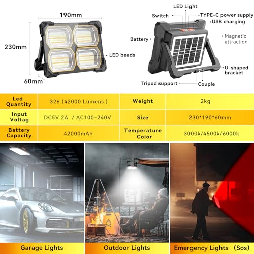 500W Led Work Light Rechargeable