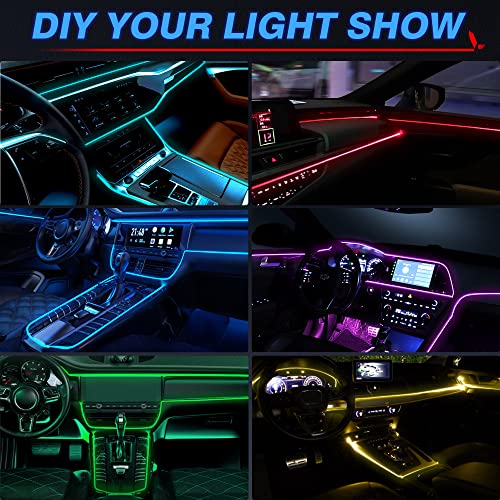 6 in 1 RGB Interior Car LED Strip Lights (28.8 Ounce)