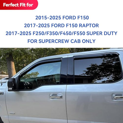 Window Visors Rain Guards for 2015 (4 Count)