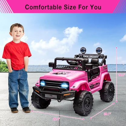 12V Kids Ride On Truck Car with Remote Control