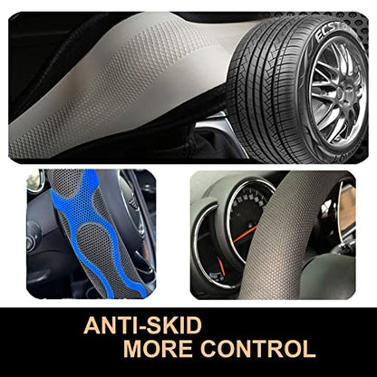 D Shaped Comfy Grip Steering Wheel Cover 14.5