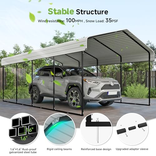 12x20ft Metal Carport