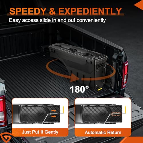 Truck Bed Swinging Toolbox Fits for Chevy GMC Silverado (7.5 Count)