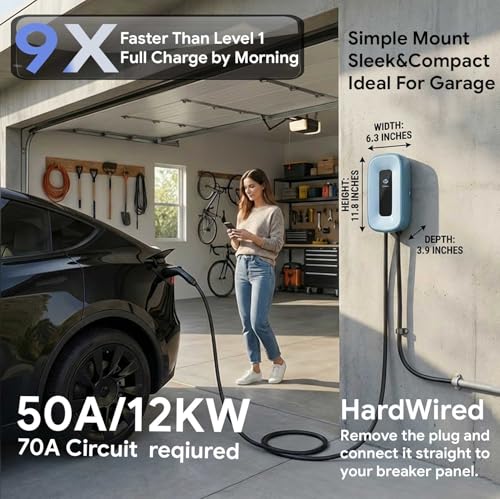Level 2 EV Charger 50Amp J1772