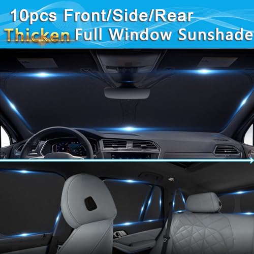 10pcs Thicken Sun Shades Custom Fit for BMW X5 Accessories 2019 (10 Count)