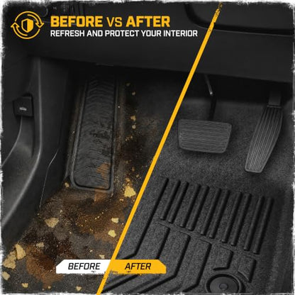 JustFit™ 3D Custom Fit Floor Mats for Chevy Colorado GMC Canyon 2023 2024 2025 2026 Crew Cab