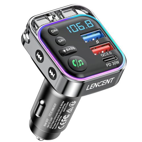 Bluetooth 5.3 FM Transmitter Car Adapter 48W