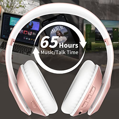 Wireless Bluetooth Headphones Over Ear V6.0 HiFi Stereo with Mic