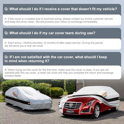 10 Layers Car Cover Custom Fit for Cadillac CTS CTS