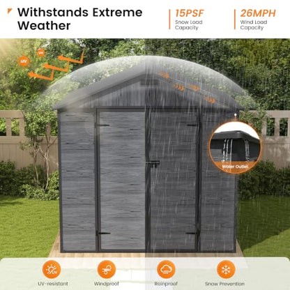 Resin Storage Shed 8x6 FT