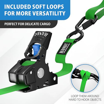 USA Based Retractable Ratchet Straps (2 Count)