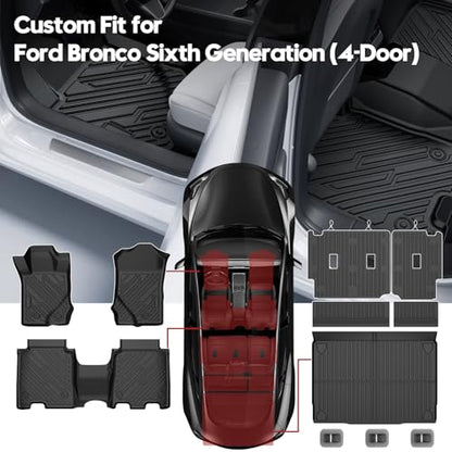 Floor Mats for Ford Bronco 4 Door 2021
