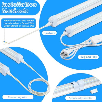 4 Pack 2FT LED Shop Lights (4 Count)