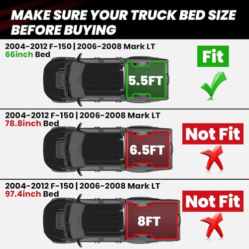 5.5FT Bed Mat Fit for Ford F
