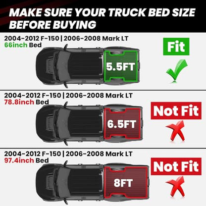 5.5FT Bed Mat Fit for Ford F
