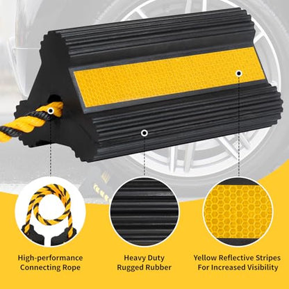 Heavy Duty Rubber Wheel Chocks