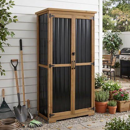 Outdoor Storage Cabinet with Shelf