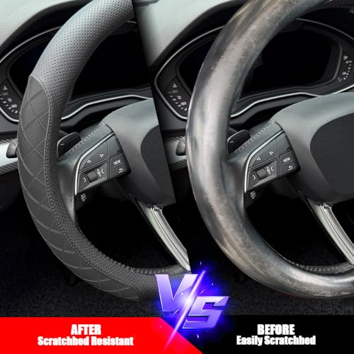 Nappa Leather Steering Wheel Cover