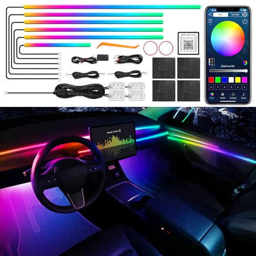 Dreamcolor Acrylic Interior Car LED Strip Light with Wireless APP